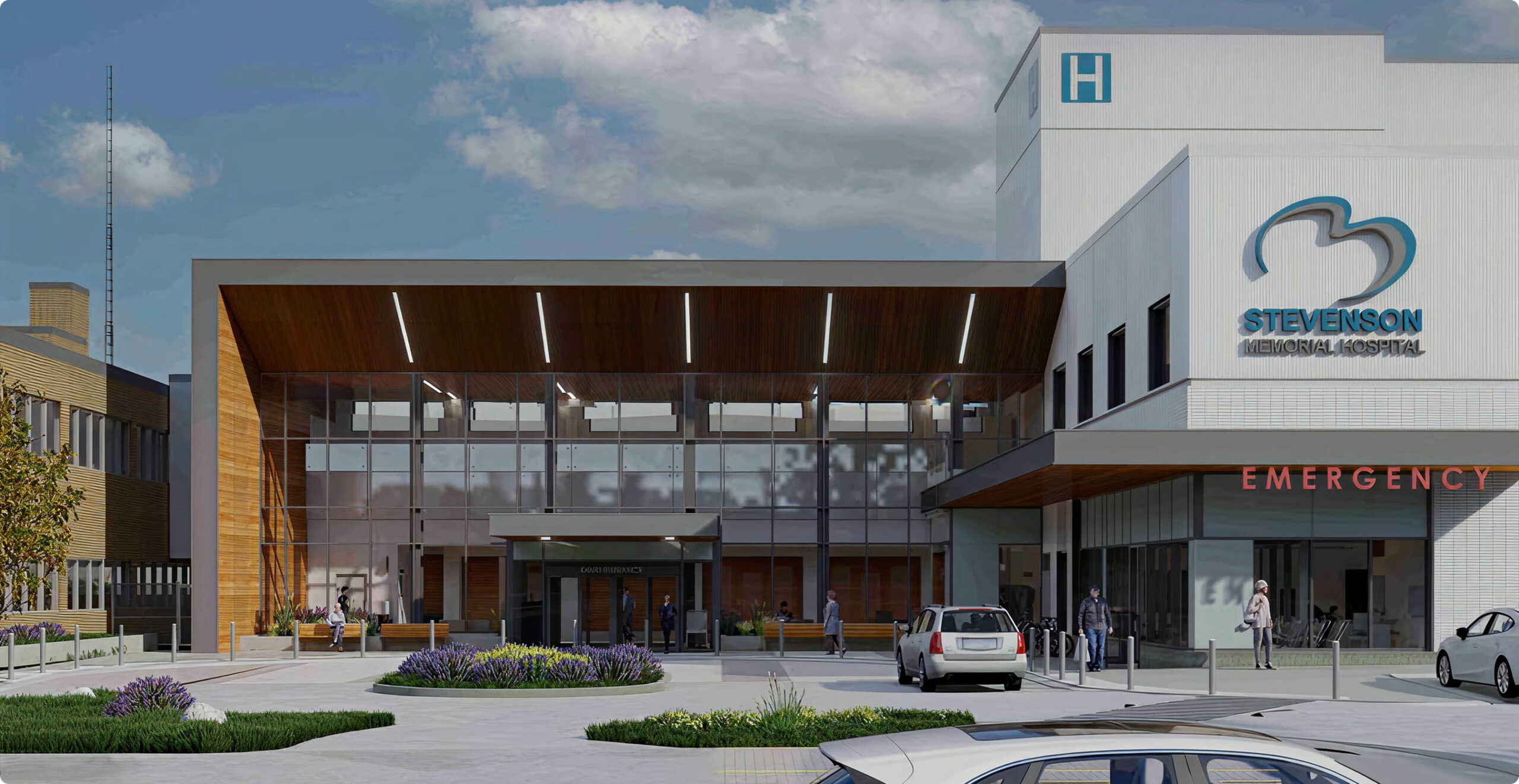 stevenson memorial hospital front view